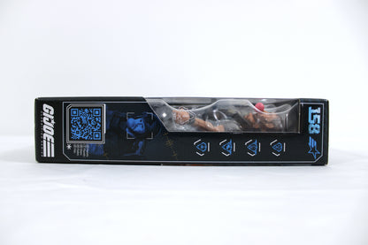 Breaker GI Joe Classified Series 6-Inch Figure #158 M.A.S.S. Device — Box Side with Figure Contents Visible