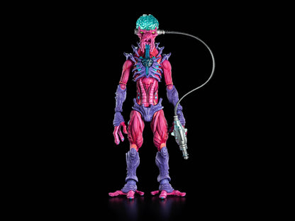 Zorrtexx Cosmic Legions 6-Inch Figure — Front View Holding Pistol with Power Cable