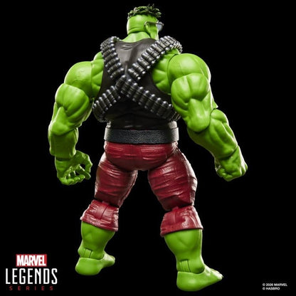 Professor Hulk Marvel Legends 6-Inch Deluxe Figure — Back View Showing Bullet Bandolier and Vest Detail