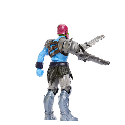 Trap Jaw Masters of the Universe 2026 Film 5.5-Inch Figure — Back View Showing Harness and Arm Mechanism