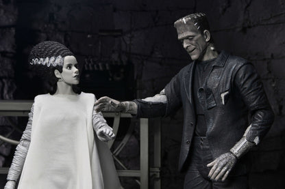 Bride of Frankenstein Universal Monsters 7-Inch Two-Pack — Monster Touching Bride Shoulder Close-Up
