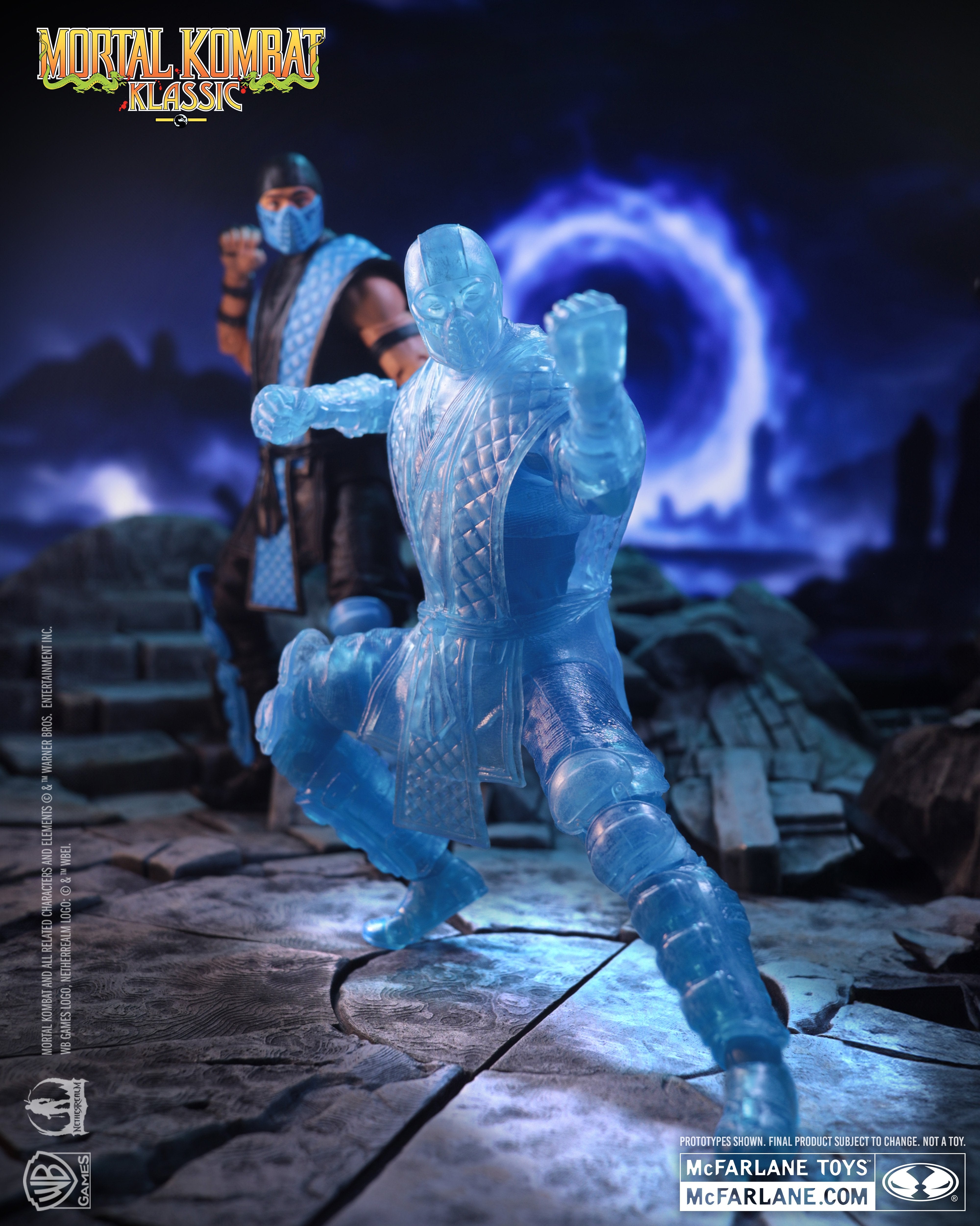 Sub-Zero Ice Clone Mortal Kombat Klassic 7-Inch Figure — Articulation Pose with Standard Sub-Zero