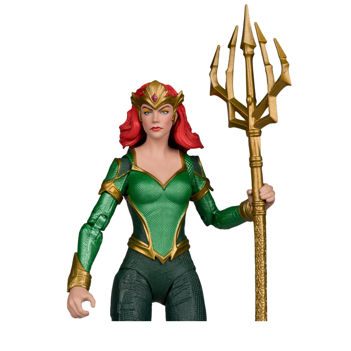 Mera DC Multiverse Collector Edition 7-Inch Figure — Figure Detail Close-Up with Trident
