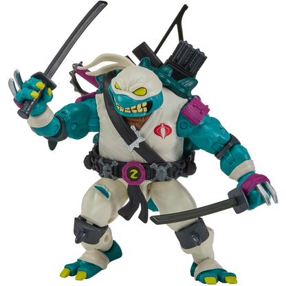 Slash Storm Shadow TMNT x GI Joe 4.5-Inch Figure — Side View with Bow and Katana