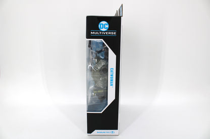 Catwoman DC Multiverse Arkham City Figure — Opposite Side View Showing Clear Blister Window and DC Multiverse Branding