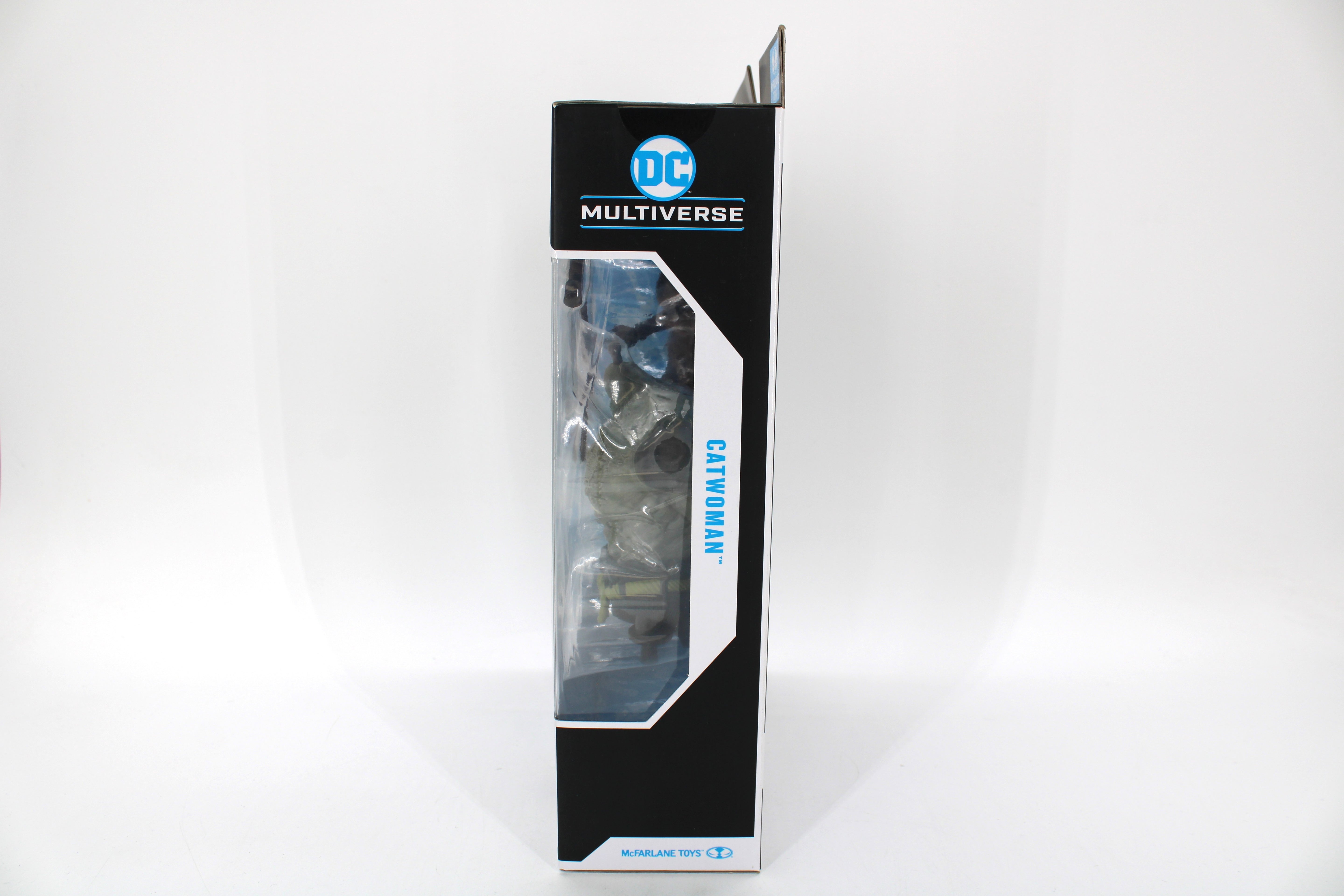 Catwoman DC Multiverse Arkham City Figure — Opposite Side View Showing Clear Blister Window and DC Multiverse Branding