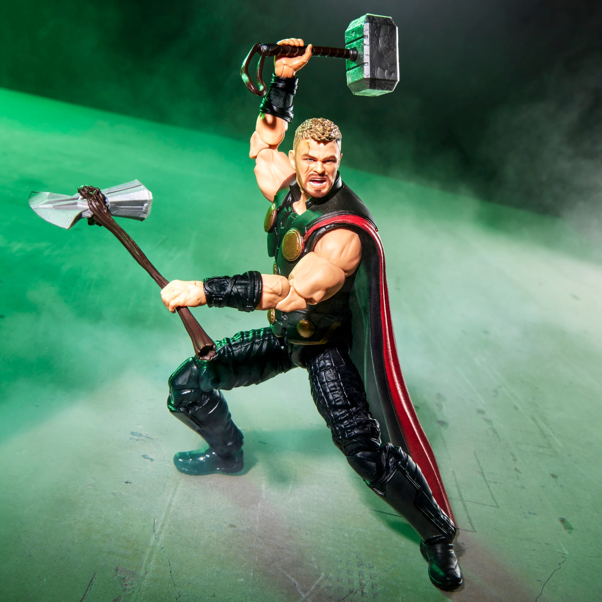 Thor Avengers Doomsday Marvel Legends 6-Inch Figure — Articulation Pose Dual-Wielding Mjolnir and Stormbreaker