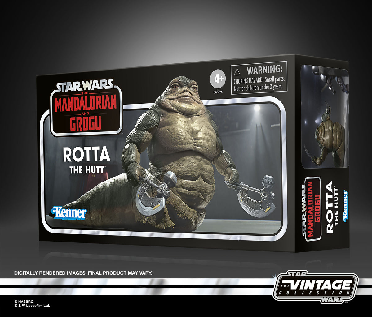Rotta the Hutt Vintage Collection 3.75-Inch Figure — Package Side View