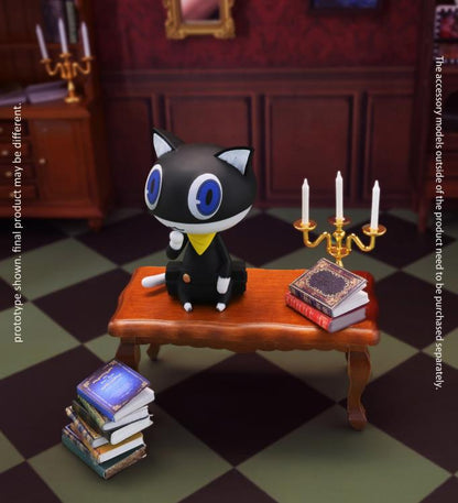 Mona Persona 5 Companion Figure — Front View Seated on Table