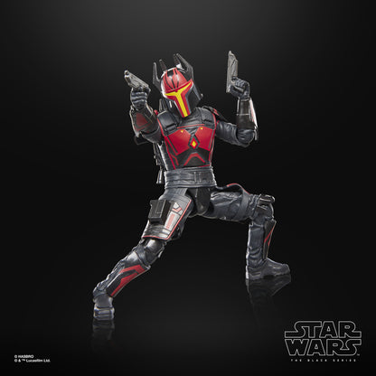 Gar Saxon Black Series 6-Inch Figure — Combat Pose Front View with Dual Blasters