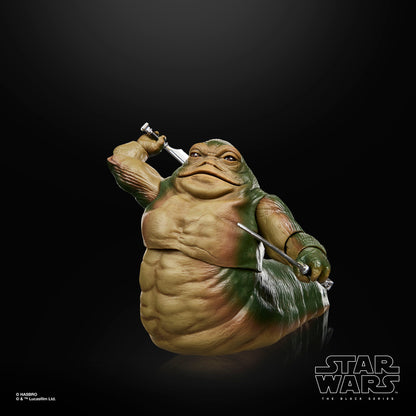 Rotta the Hutt Black Series 6-Inch Figure — Three-Quarter View Blade Raised Pose