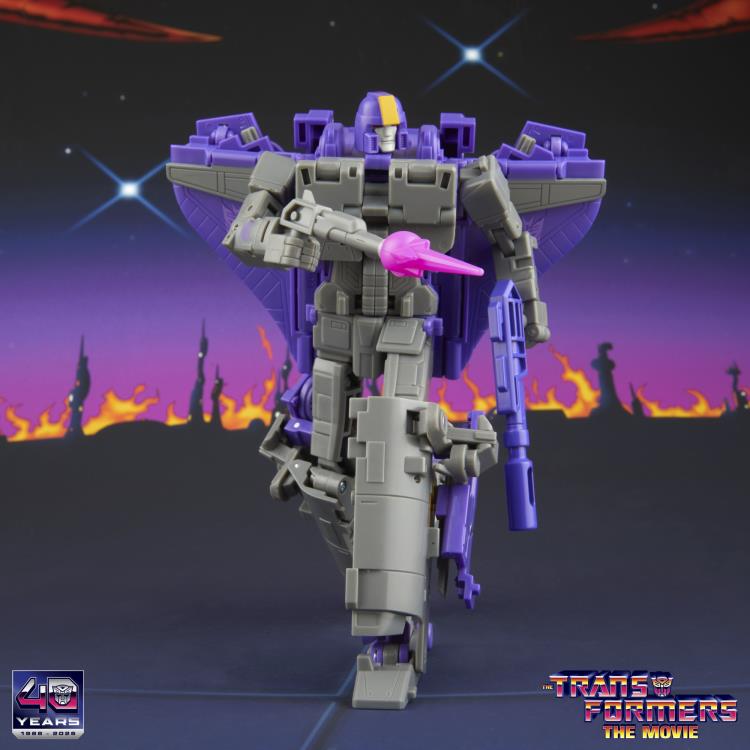 Astrotrain Studio Series 86 Leader Figure — Robot Mode Back View Wings Spread