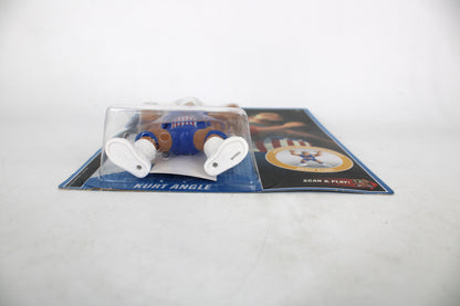 Kurt Angle WWE Retro Mattel Figure — Bubble Detail Showing Figure Feet and Card Front Name Plate