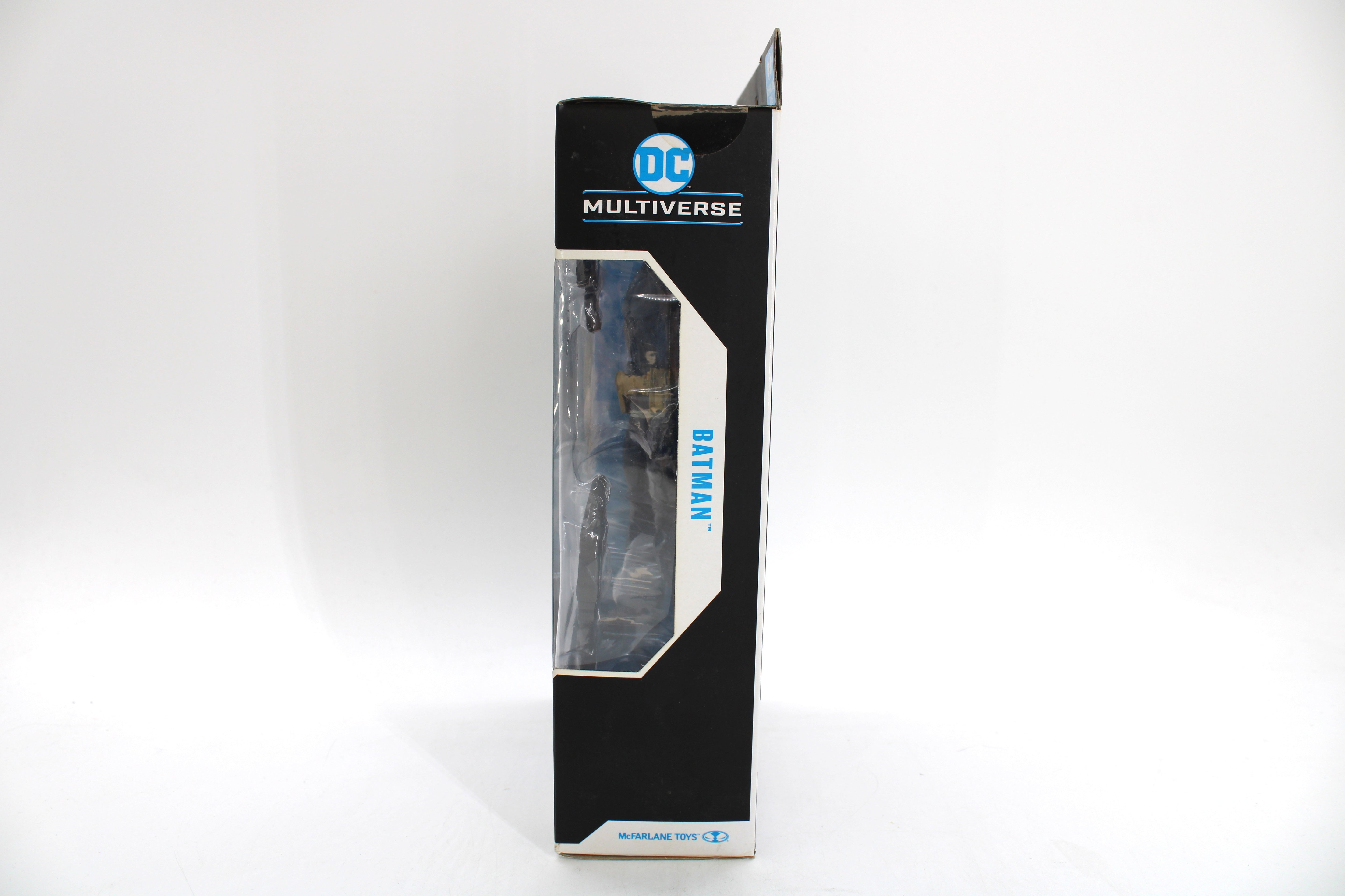 Batman Arkham Knight DC Multiverse 7-Inch Figure — Side View with DC Multiverse Branding and Window