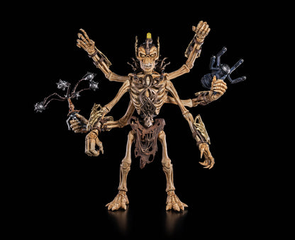 Aracula Skeleton Warriors Infinite Legions 6-Inch Figure — Front View with Multi-Headed Mace and Spider Shooter