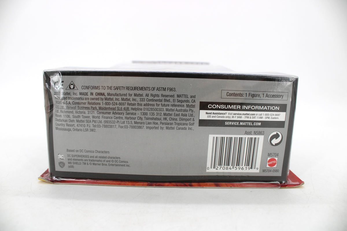 Unmasked Terry McGinnis DC Universe Batman Beyond Classics — Package Detail with Barcode and Consumer Information