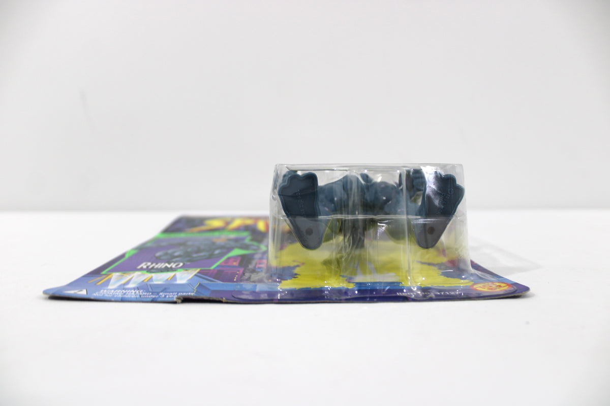 Rhino Spider-Man: The Animated Series 5-Inch Figure by Toy Biz — Side View Showing Bubble and Card