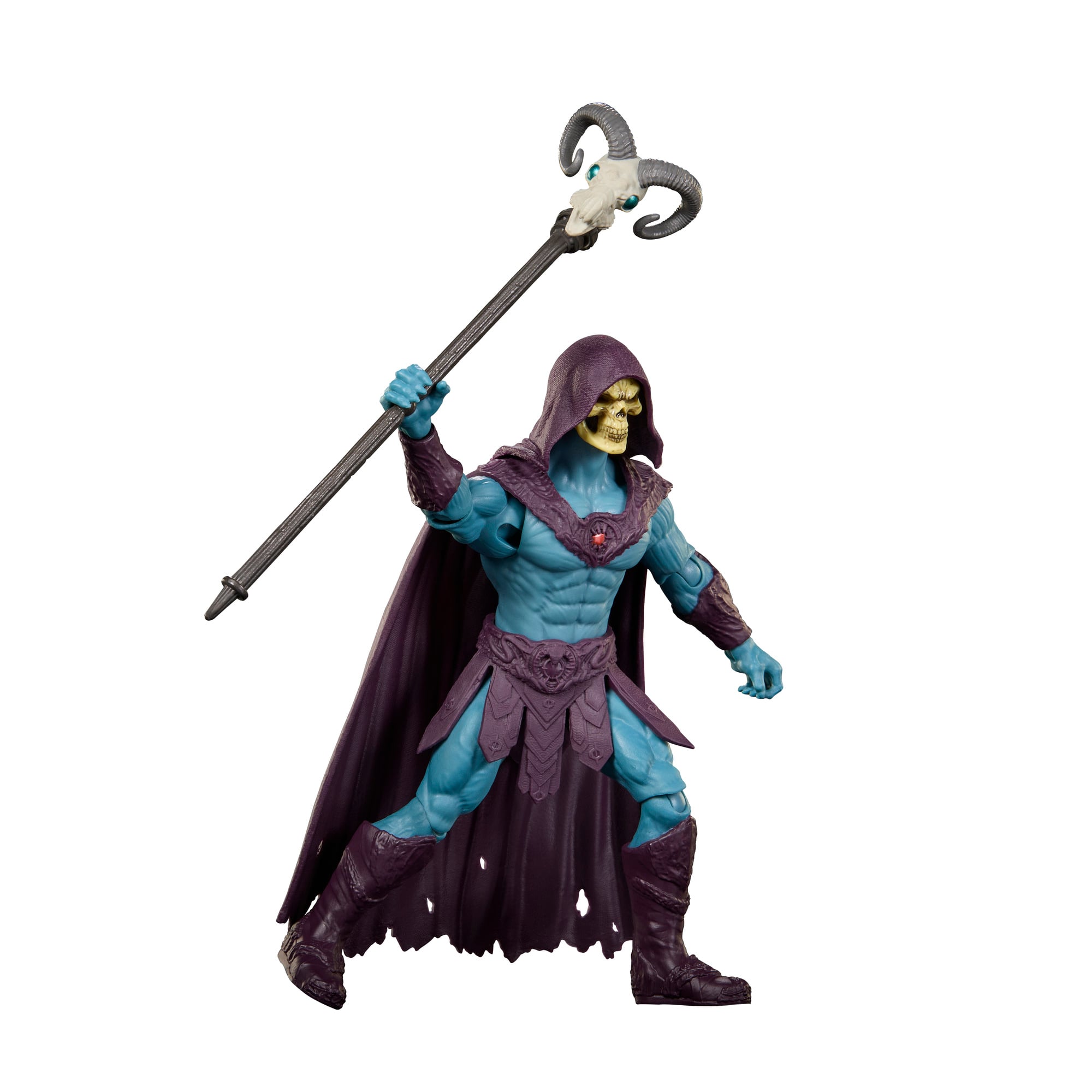 Skeletor Masters of the Universe 2026 5.5-Inch Figure — Articulation Pose Staff Raised Overhead