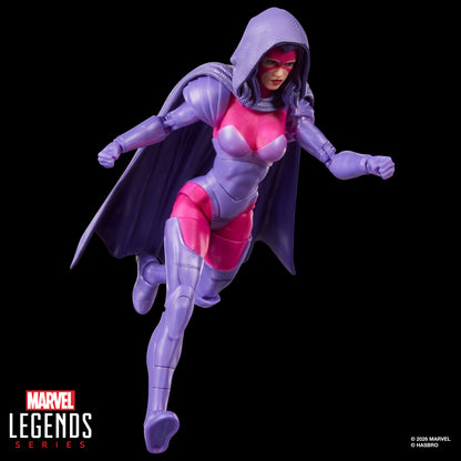 Psylocke Marvel Legends 6-Inch Figure — Dynamic Flying Pose with Cape Extended