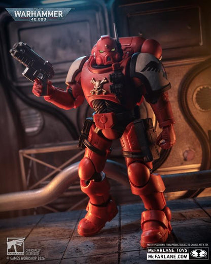 Blood Ravens Infiltrator Warhammer 40K Dawn of War IV 7-Inch Figure — Front View with Bolt Pistol