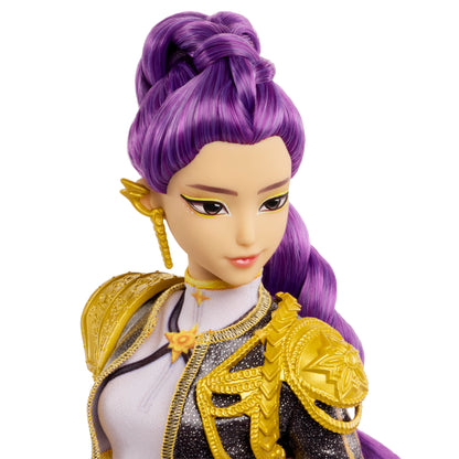 Rumi KPop Demon Hunters HUNTR/X Singing Fashion Doll — Face and Hair Detail Close-Up