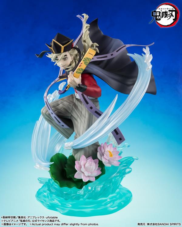 Doma Demon Slayer FiguartsZERO 9-Inch Figure — Three-Quarter View highlighting haori and lotus blossom base detail