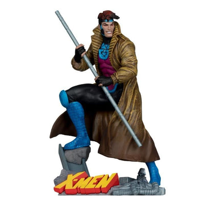 Gambit Marvel Comics 1/10 Scale Statue — Front View Figure Only on Rubble Base