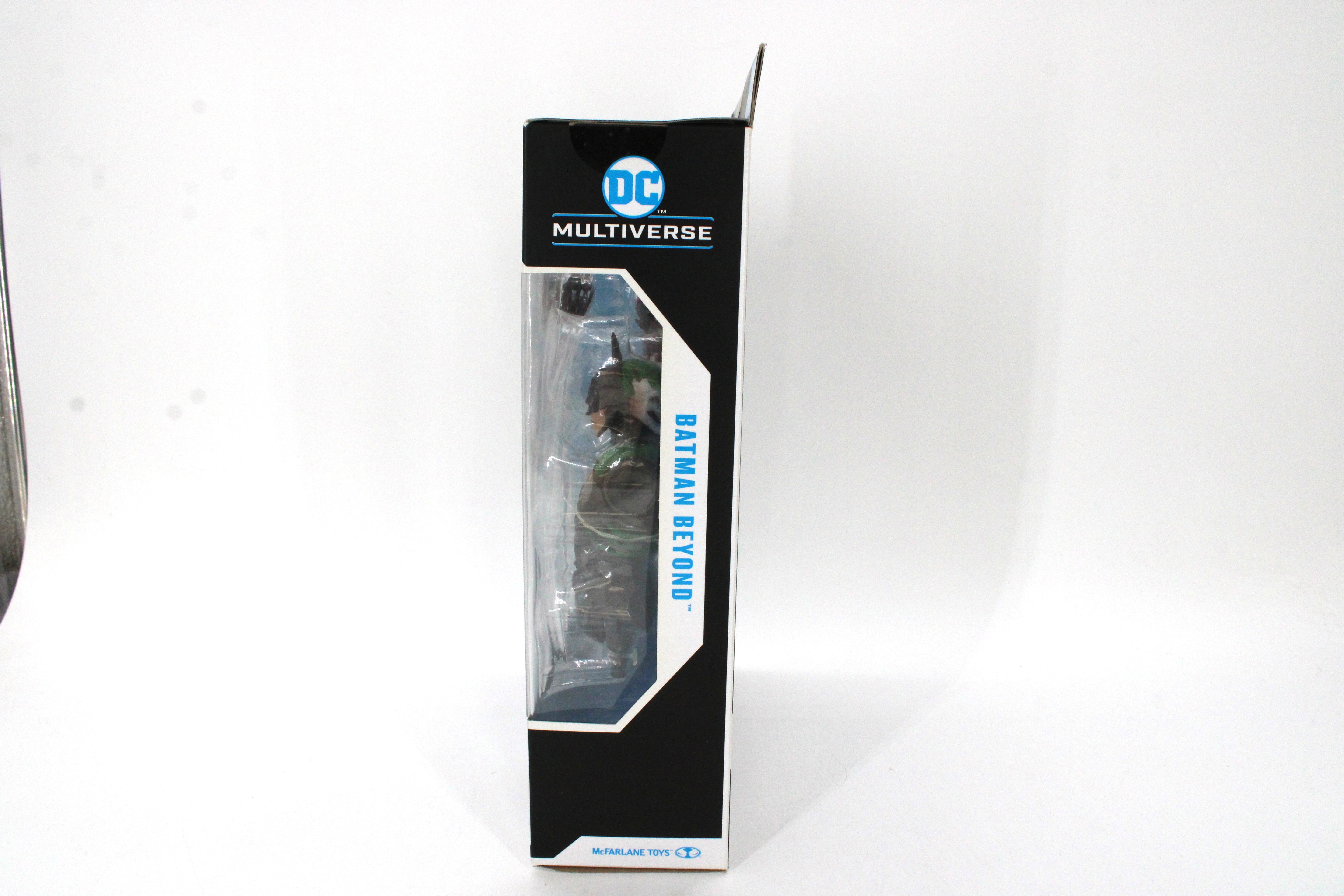 Batman Beyond DC Multiverse 7-Inch Figure — Side View with Window Box and Character Nameplate