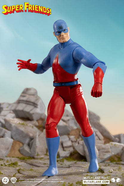 The Atom DC Retro Super Friends 6-Inch Figure — Action Pose Side Angle