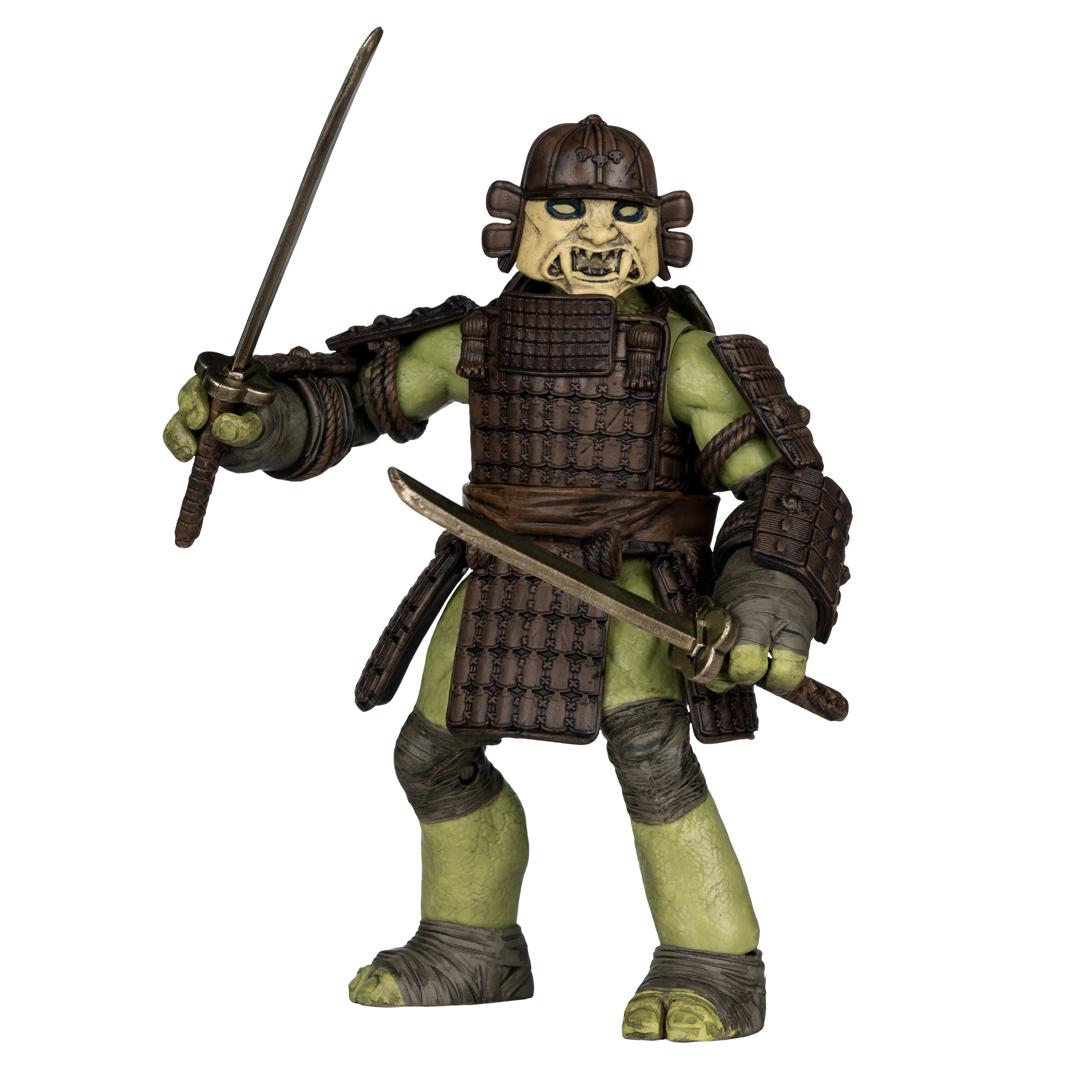 Leonardo TMNT Turtles in Time Page Punchers 5-Inch Figure — Out of Box Front View White Background