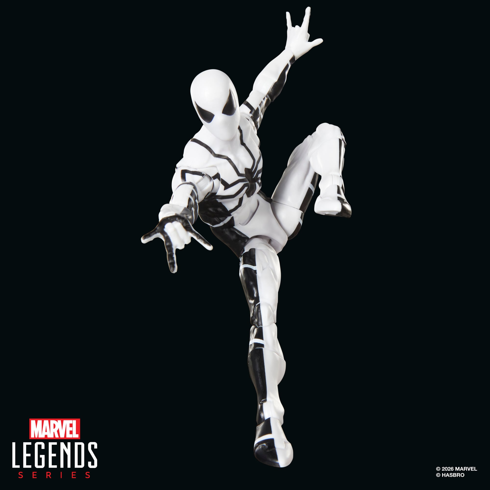 Future Foundation Spider-Man Marvel Legends 6-Inch Figure — Articulation Pose Kicking