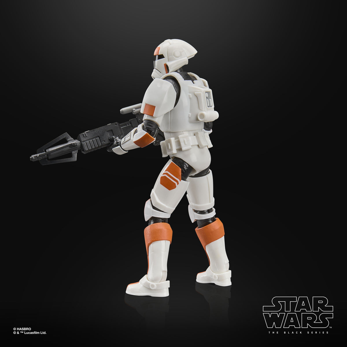 Republic Trooper Black Series 6-Inch Figure — Side View Showing Back Armor Detail