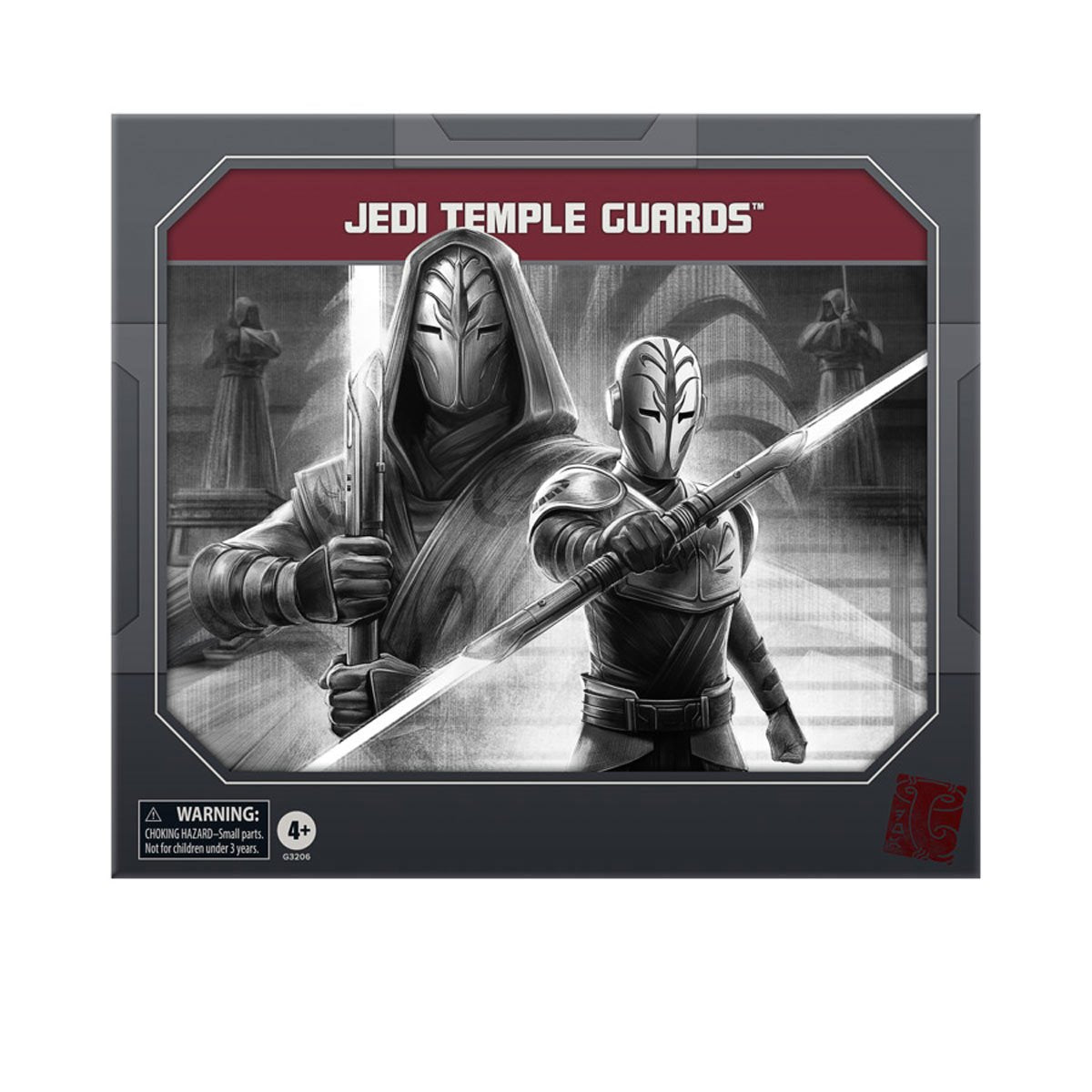 Jedi Temple Guards Black Series 2-Pack — Box Art Close-Up Front Panel