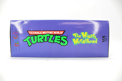 Metalhead NECA Teenage Mutant Ninja Turtles Cartoon Series 7-Inch Deluxe Action Figure — Side View with The Mighty Metalhead Vol. 1 Title Detail