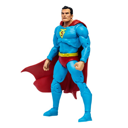 Superman Action Comics DC Multiverse 7-Inch Figure — Three-Quarter Front View White Background