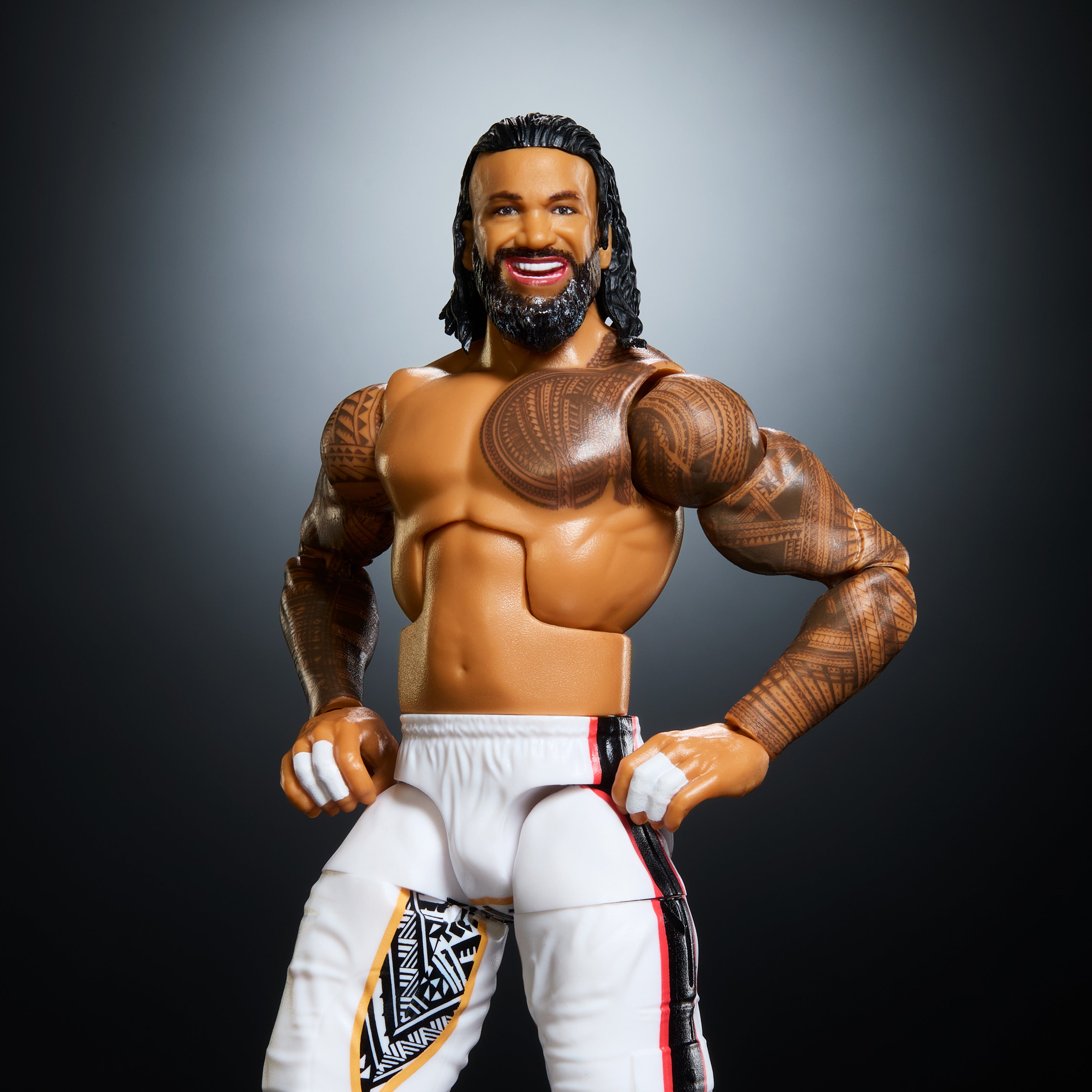 Jimmy Uso WWE Elite Collection 6-Inch Figure — Figure Detail Showing Tribal Tattoo Sculpt and Torso