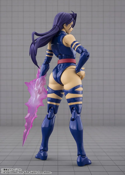 Psylocke Gamerverse S.H.Figuarts 6-Inch Figure — Back View with Psychic Knife Effect