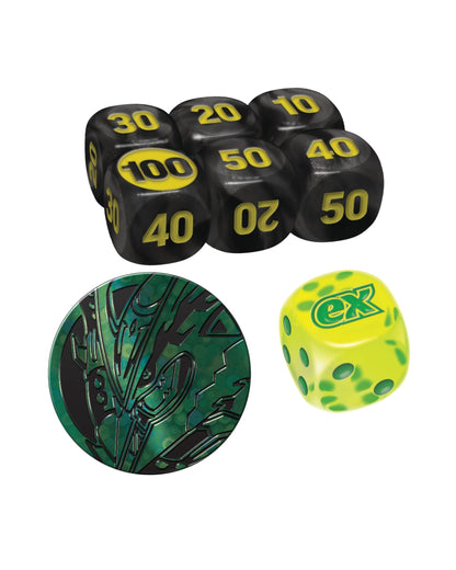 Delta Reign Elite Trainer Box Pokemon TCG — Damage Counter Dice, Coin-Flip Die, and Plastic Coin