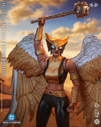 Hawkgirl DC Multiverse Collector Edition 7-Inch Figure — Overhead Mace Strike Pose