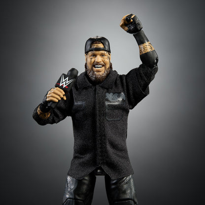 Jelly Roll WWE Elite Series 128 6-Inch Figure — Articulation Pose with Raised Fist and Microphone