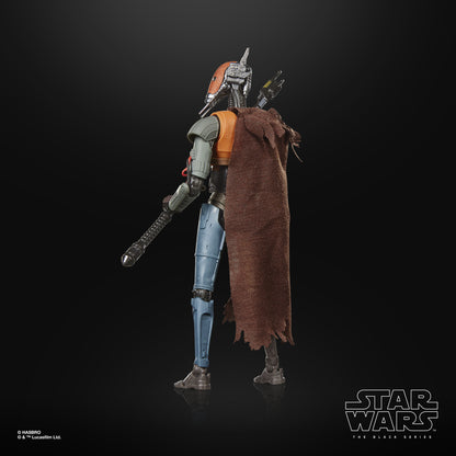 Mercenary Guard Droid Black Series 6-Inch Figure — Back View Showing Cape and Head Detail