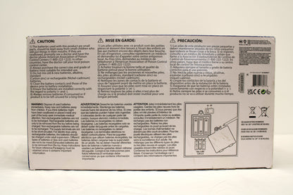The Jokermobile DC Direct Batman: The Animated Series Gold Label — Package Detail with Multilingual Safety and Battery Information