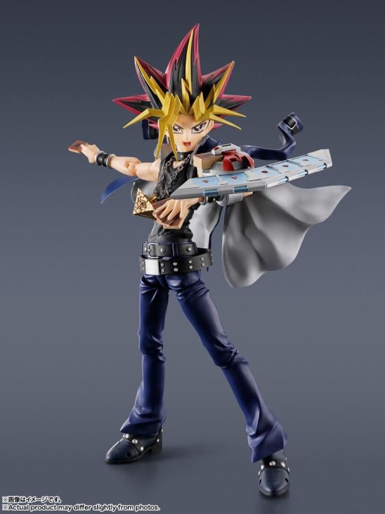 Yami Yugi S.H.Figuarts 6-Inch Figure — Articulation Pose Holding Millennium Puzzle and Duel Disk