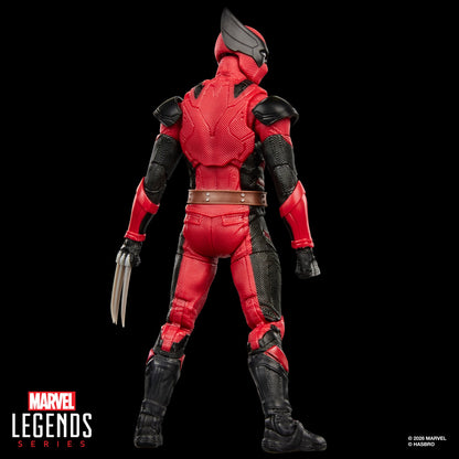 Wolverinepool Marvel Legends 6-Inch Figure — Back View Showing Full Suit Sculpt and Claws