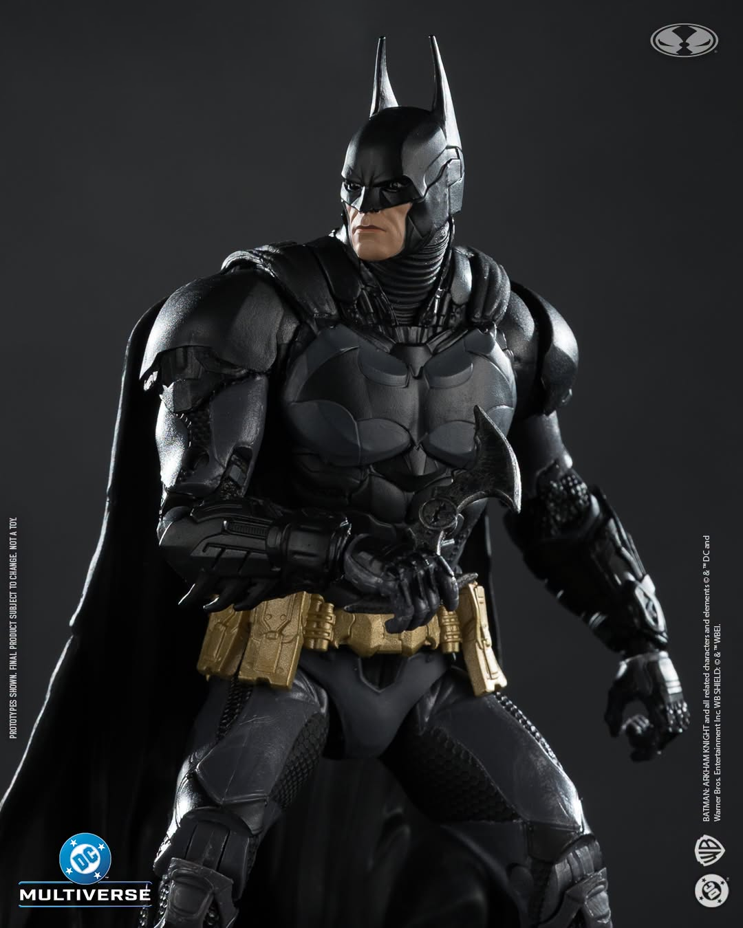 Batman Arkham Knight DC Multiverse 7-Inch Figure — Upper Body Detail Close-Up with Utility Belt