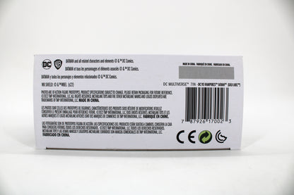Batman (DC vs Vampires) DC Multiverse Gold Label 7-Inch — Package Detail with Barcode and Legal Text