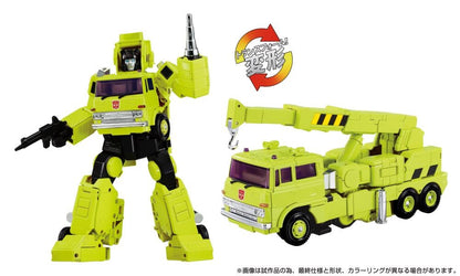 Road Hauler Masterpiece G MPG-18 Figure — Robot Mode and Crane Truck Mode Side by Side Transformation Display