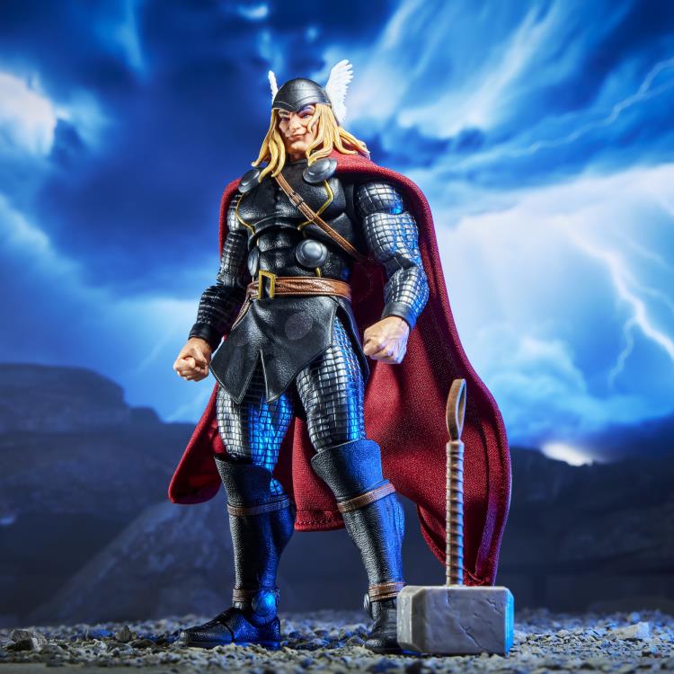 Thor Marvel Legends Maximum Series 6-Inch Figure — Winged Helmet Head Standing with Mjolnir