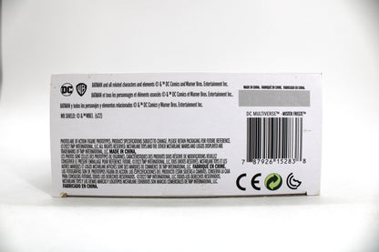 Mister Freeze DC Multiverse Action Figure — Package Detail with Barcode and Legal Text