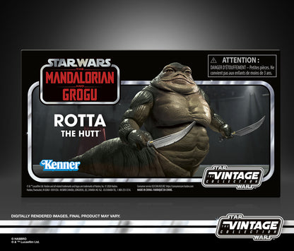 Rotta the Hutt Vintage Collection 3.75-Inch Figure — Box Back View